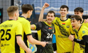 «Шахтер» обыграл «Столицу» в первом матче финала чемпионата Беларуси по волейболу