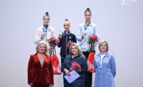 Белоруски выиграли девять наград первого этапа Кубка сильнейших по художественной гимнастике