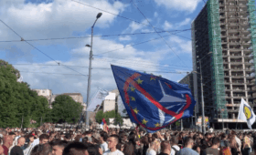 Более 34 тыс. человек вышли на акцию протеста в центре Белграда | Новости Беларуси | БелТА