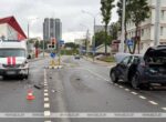 Автомобиль скорой помощи и легковушка столкнулись в Минске