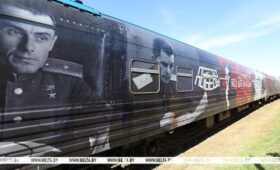 Передвижной музей «Поезд Победы» первую остановку сделал в Бресте