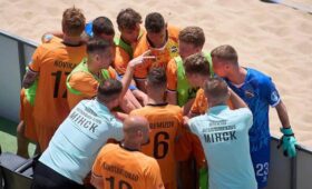 Спортсмены «Минска» пробились в финал Кубка чемпионов по пляжному футболу